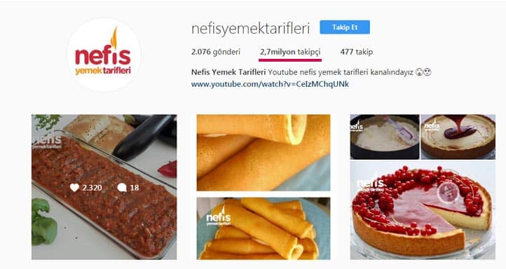 yemek blogları instagram