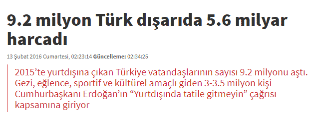 yurt dışına çıkma oranı