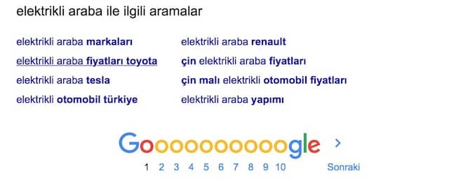 google araması