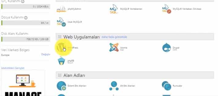 cpanel wordpress kurulumu