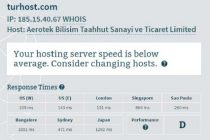 turhost yurt dışı hız testi