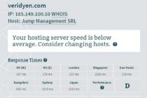 verdiyen hosting yurt dışı hız testi