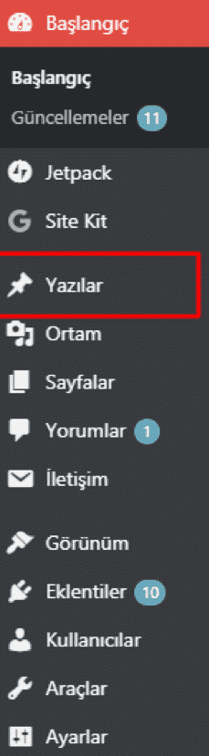 wordpress yazılar