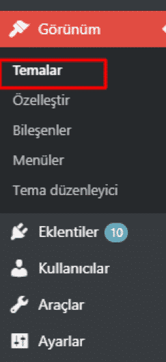 Wordpress nasıl kullanılır- Tema Ayarı