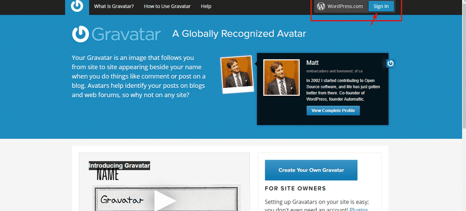 wordpress gravatar