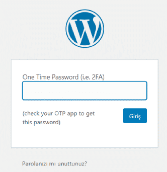 wordpress kimlik doğrulama