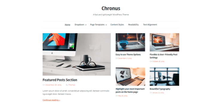 Hızlı wordpress teması - chrounus