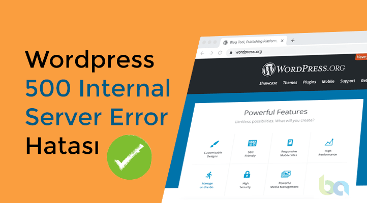 Wordpress 500 İnternal Server Error Hatası