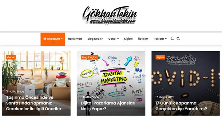 Kişisel Web Site Örnekleri