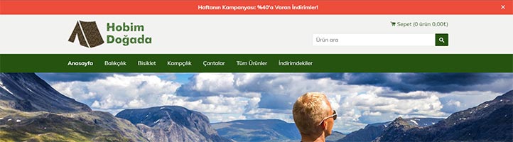 Shopify Site Örnekleri - Hobim Doğada