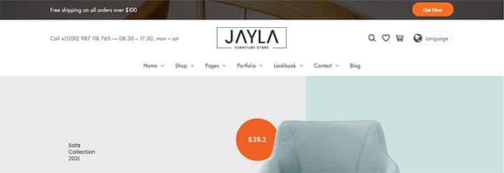 En İyi WordPress E-Ticaret Temaları - Jayla 