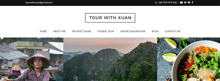 Weebly Gezi Sitesi Örnekleri - Tour with Xuan