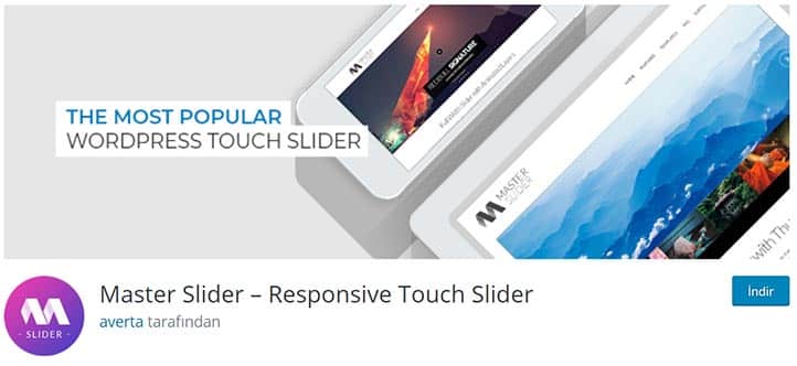 Master Slider Ücretsiz WordPress Slider Eklentisi