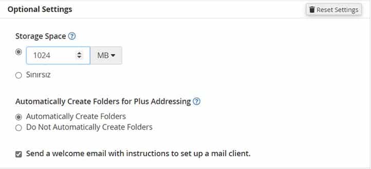 Şirket Mailini Online Açma - Opsiyonel cPanel Mail Ayarları