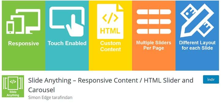 Slide Anything WordPress için Ücretsiz Slider Eklentisi