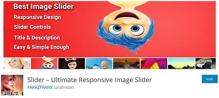 Ultimate Responsive Image Slider Eklentisi