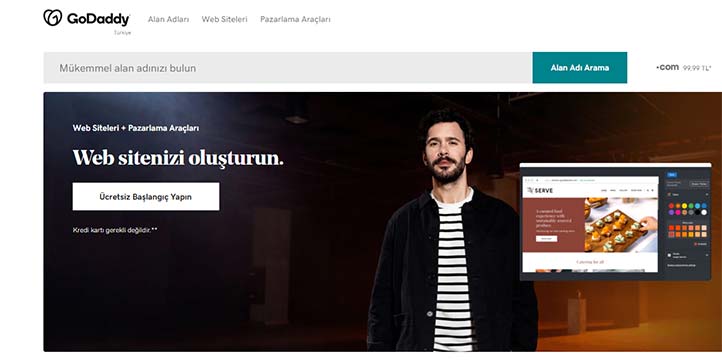 Godaddy Hazır Web Sitesi Oluşturucu