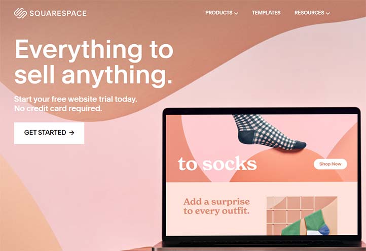 SquareSpace - Hazır Web Sitesi Kurma Programı