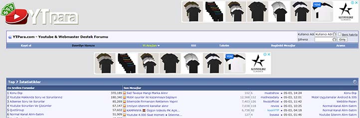 Youtube Webmaster Forumları - YTPara