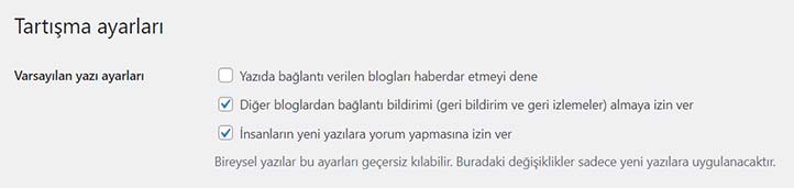 Wordpress Yorum Yapmayı Kapatma